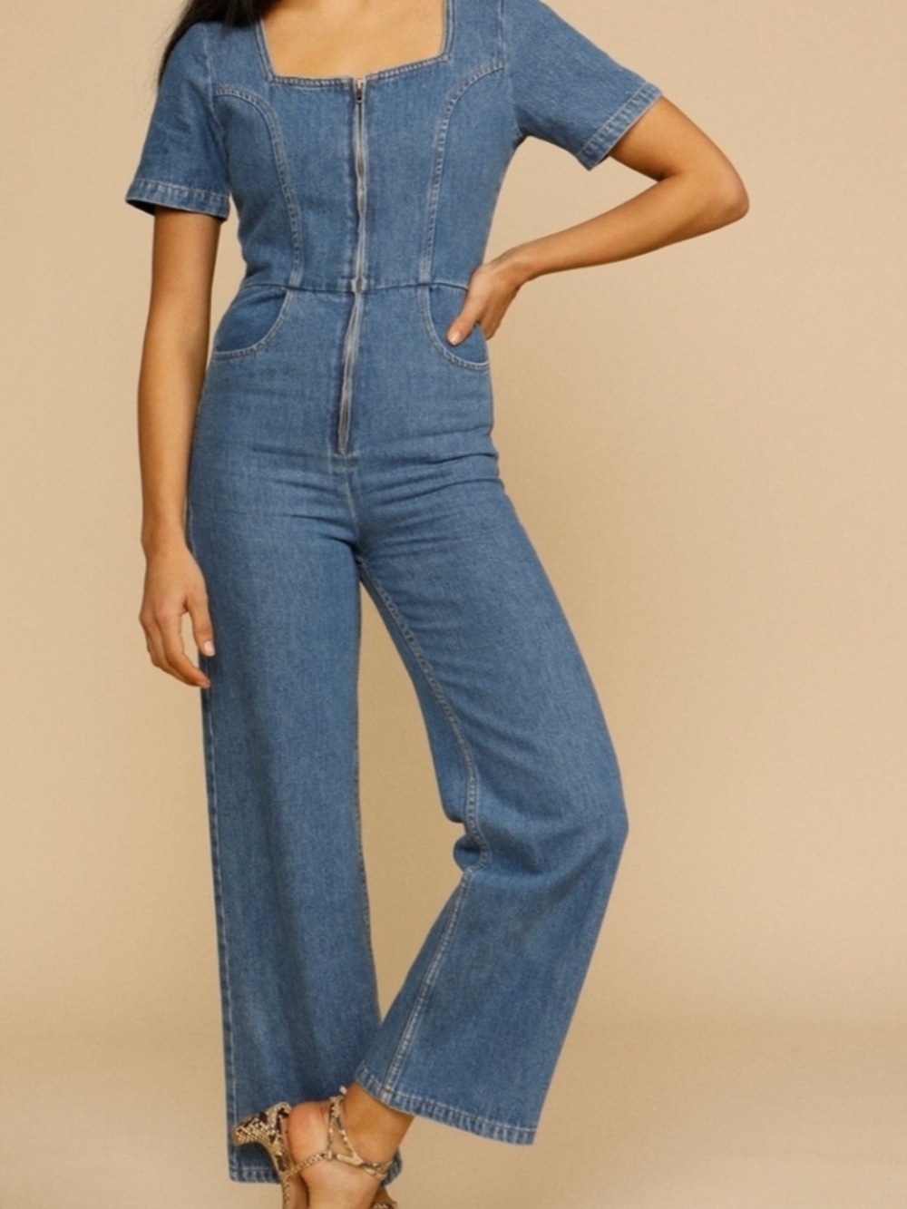 Rouje Paris Denim Jumpsuit